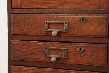 アンティーク家具　アンティーク 象嵌入りの上質な引き出し付きサイドテーブル(チェスト、小引き出し、ドロワー)