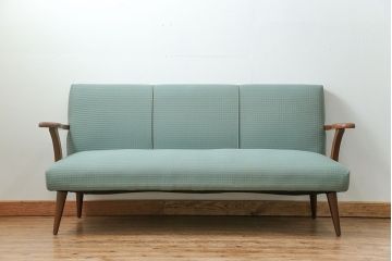 レトロ家具　昭和レトロ 1960年代 かわいいデザインのアンティークソファ
