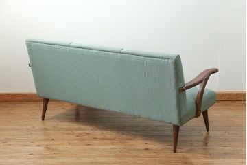 レトロ家具　昭和レトロ 1960年代 かわいいデザインのアンティークソファ
