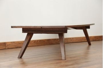 アンティーク家具　アンティーク 折り畳み式の横長テーブル(1)(作業台、机、裁ち板)