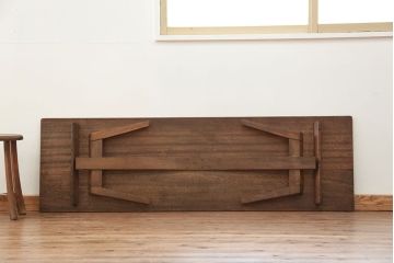 アンティーク家具　アンティーク 折り畳み式の横長テーブル(1)(作業台、机、裁ち板)