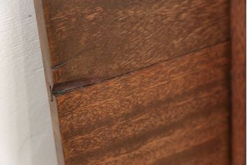 アンティーク家具　アンティーク 折り畳み式の横長テーブル(1)(作業台、机、裁ち板)