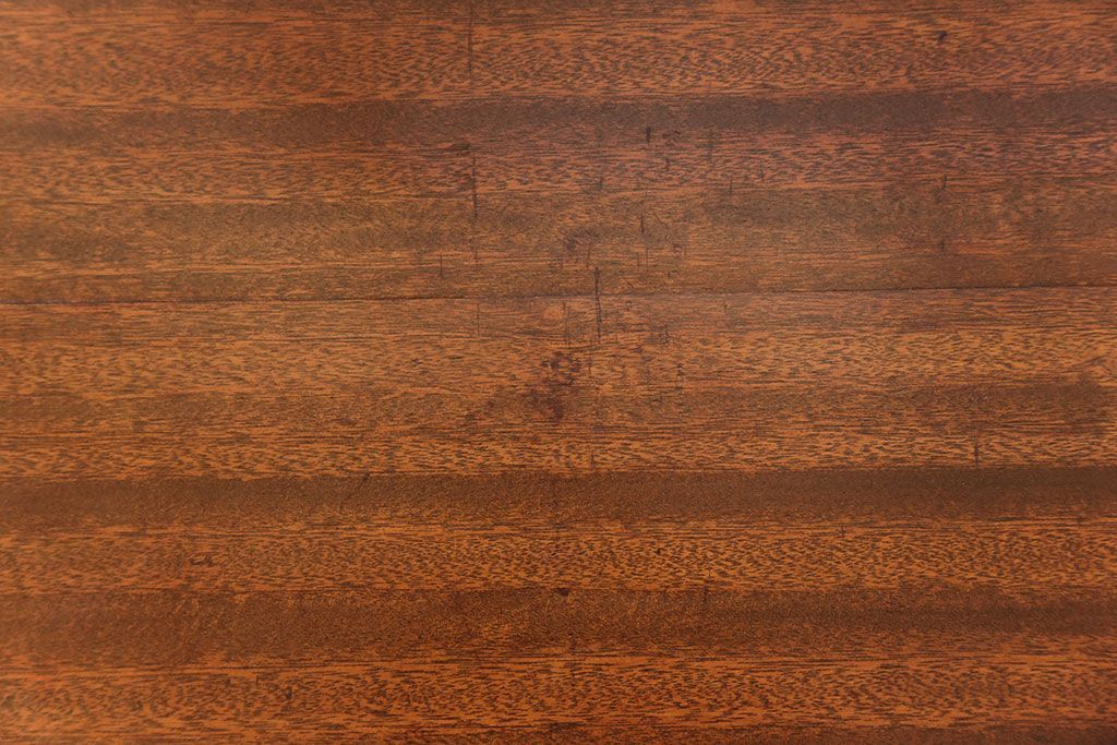 レトロ家具　昭和レトロ 折り畳み式!古い木の横長テーブル(2)