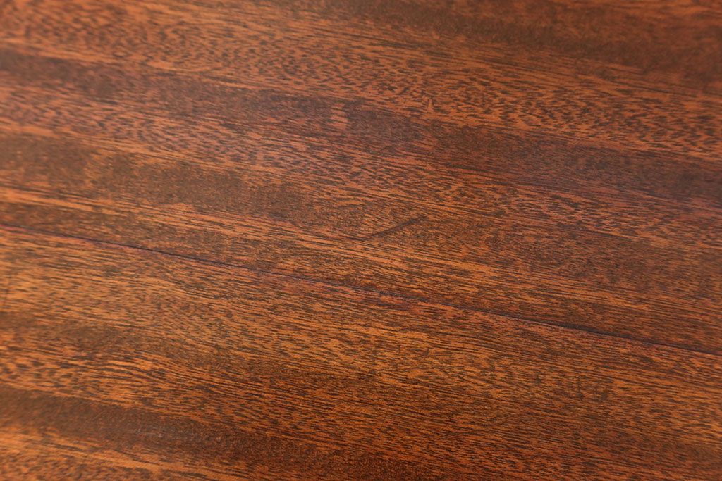 レトロ家具　昭和レトロ 折り畳み式!古い木の横長テーブル(2)