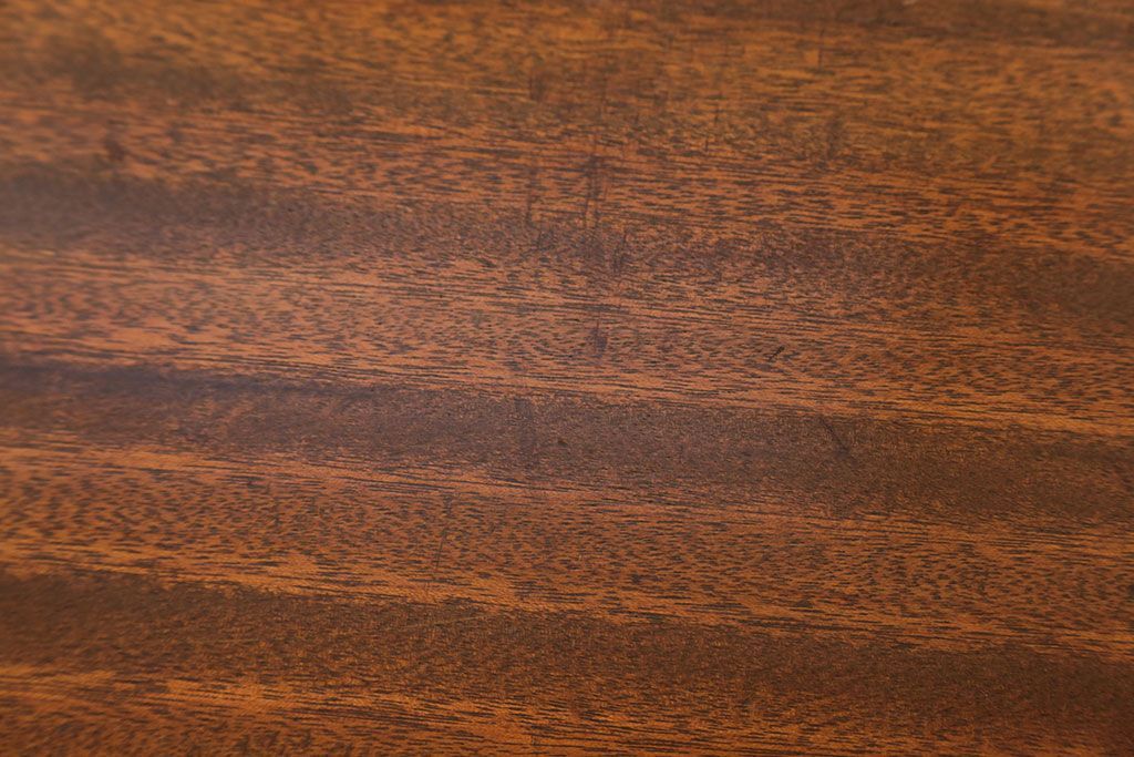 レトロ家具　昭和レトロ 折り畳み式!古い木の横長テーブル(2)