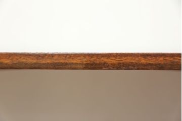 レトロ家具　昭和レトロ 折り畳み式!古い木の横長テーブル(2)