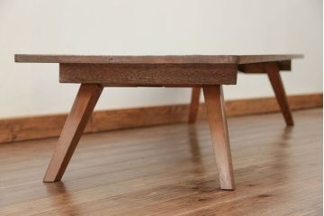 アンティーク家具　アンティーク 折り畳み式の横長テーブル(4)(作業台、机、裁ち板)