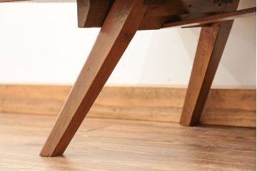 アンティーク家具　アンティーク 折り畳み式の横長テーブル(4)(作業台、机、裁ち板)