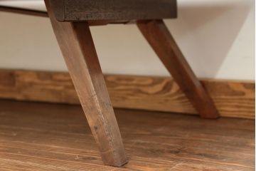 アンティーク家具　アンティーク 折り畳み式の横長テーブル(4)(作業台、机、裁ち板)
