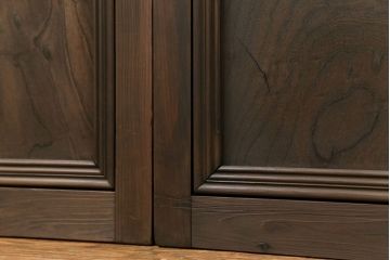 大正ロマン 古い洋館で使われていた色ガラス引き戸　4枚セット(2)(ガラス戸、和風建具)