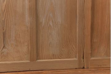 古民具・骨董 古い木味のガラス戸4枚セット(引き戸、建具)