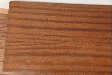 レトロ家具　昭和レトロ 折り畳み式!古い木の横長テーブル(3)