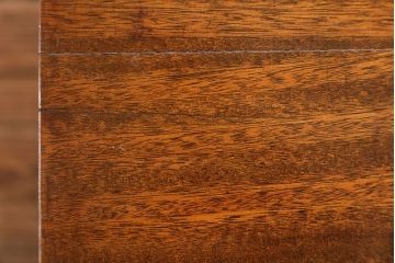 レトロ家具　昭和レトロ 折り畳み式!古い木の横長テーブル(3)