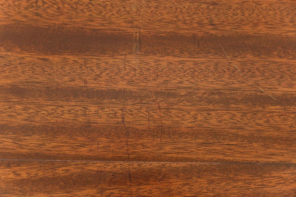 レトロ家具　昭和レトロ 折り畳み式!古い木の横長テーブル(3)