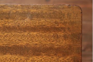 レトロ家具　昭和レトロ 折り畳み式!古い木の横長テーブル(3)