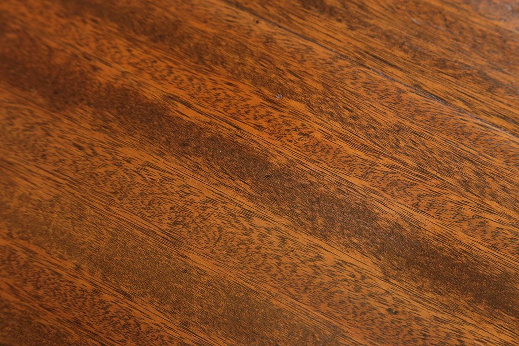 レトロ家具　昭和レトロ 折り畳み式!古い木の横長テーブル(3)