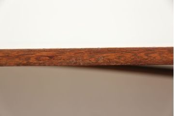 レトロ家具　昭和レトロ 折り畳み式!古い木の横長テーブル(3)