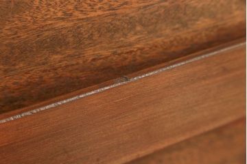 レトロ家具　昭和レトロ 折り畳み式!古い木の横長テーブル(3)