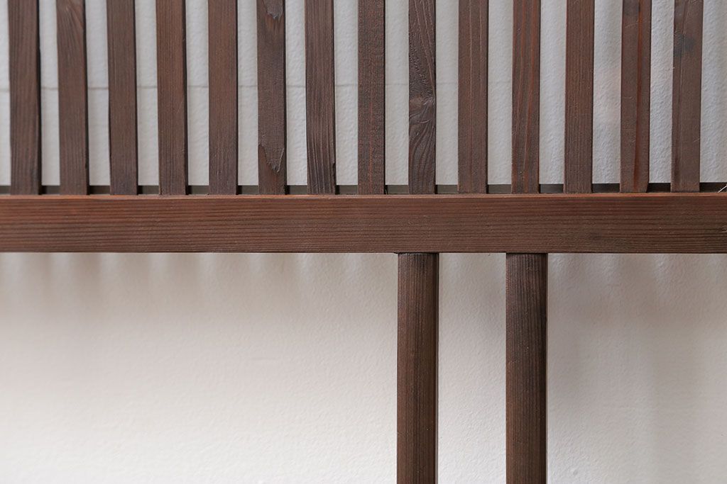 古民具・骨董 味のあるガラス入り格子戸 4枚セット(引き戸、ガラス戸)