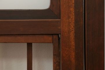 アンティーク 裏障子付きのスッキリとした格子戸 4枚セット(和風建具)