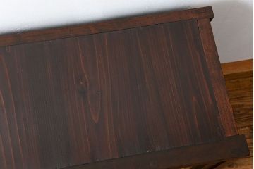 アンティーク家具　アンティーク 銀モールガラスの収納棚(戸棚)