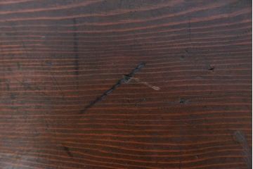 アンティーク家具　古民具・骨董 古い木の小さな机(飾り棚、テーブル)