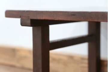 アンティーク家具　古民具・骨董 古い木の小さな机(飾り棚、テーブル)