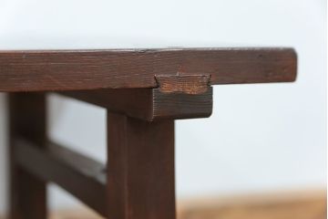 アンティーク家具　古民具・骨董 古い木の小さな机(飾り棚、テーブル)