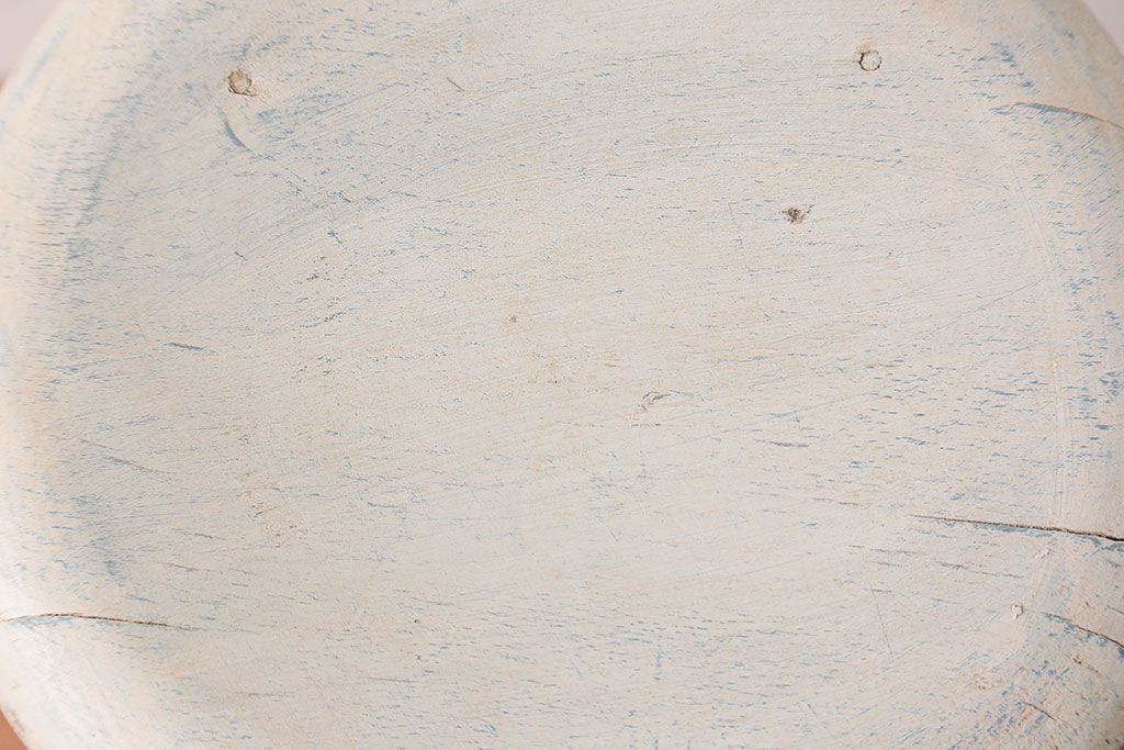 アンティーク家具　アンティークペイント かわいいスツール(1)(丸椅子、イス)