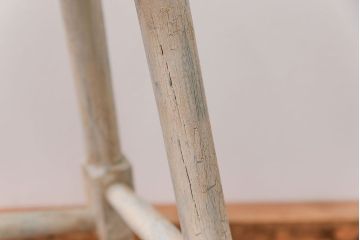 アンティーク家具　アンティークペイント かわいいスツール(1)(丸椅子、イス)