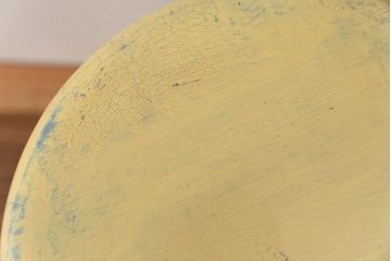 アンティーク家具　アンティークペイント かわいいスツール(3)(丸椅子、イス)