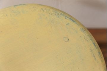 アンティーク家具　アンティークペイント かわいいスツール(3)(丸椅子、イス)