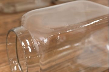 アンティーク雑貨　昭和レトロ 古い駄菓子屋の六連ガラス瓶(ガラスビン)