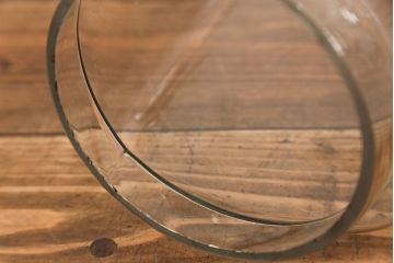 アンティーク雑貨　昭和レトロ 古い駄菓子屋の六連ガラス瓶(ガラスビン)