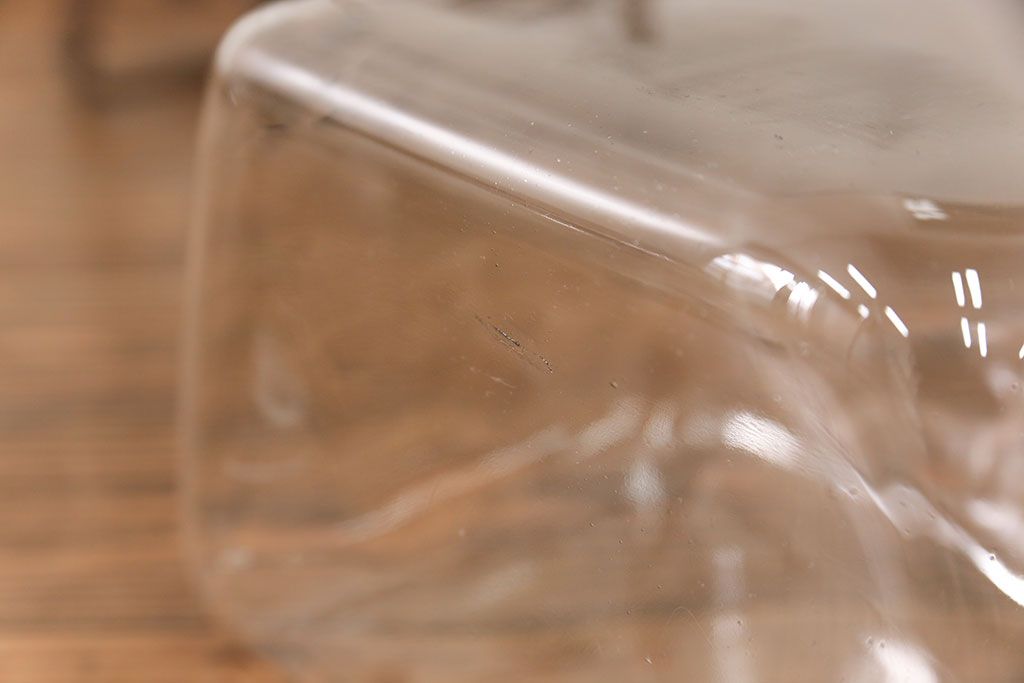 アンティーク雑貨　昭和レトロ 古い駄菓子屋の六連ガラス瓶(ガラスビン)