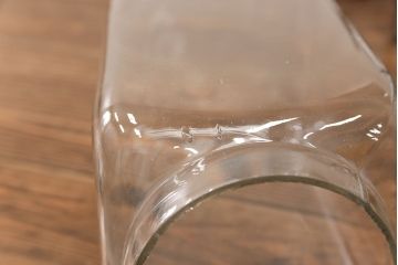 アンティーク雑貨　昭和レトロ 古い駄菓子屋の六連ガラス瓶(ガラスビン)