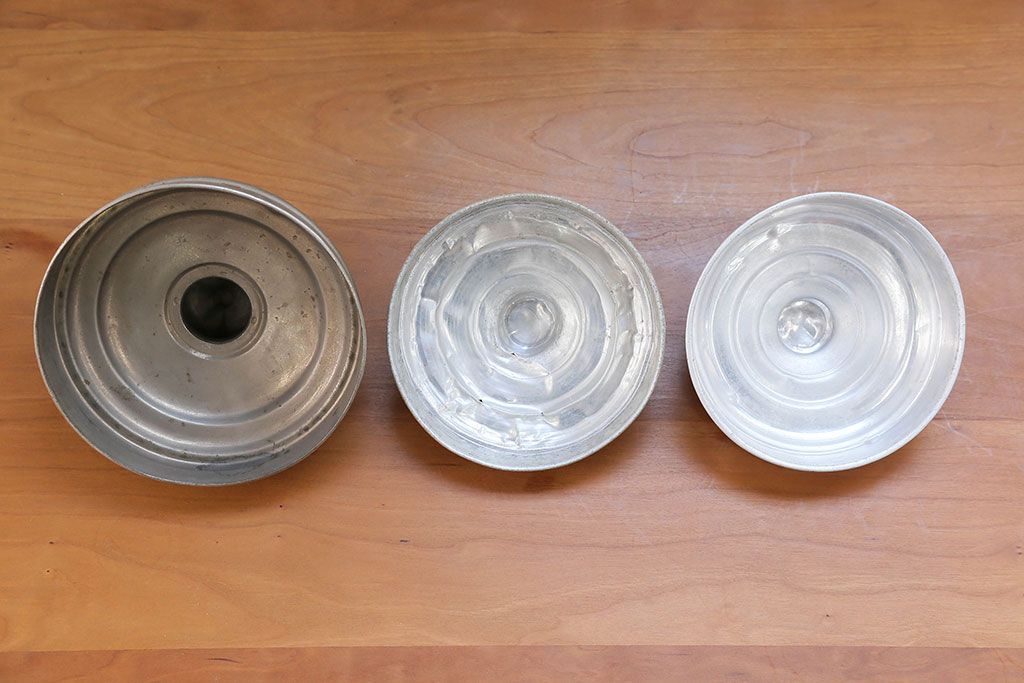 アンティーク雑貨　アンティーク 古い駄菓子屋のレトロなガラス瓶3個セット(ガラスビン)