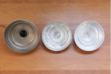 アンティーク雑貨　アンティーク 古い駄菓子屋のレトロなガラス瓶3個セット(ガラスビン)