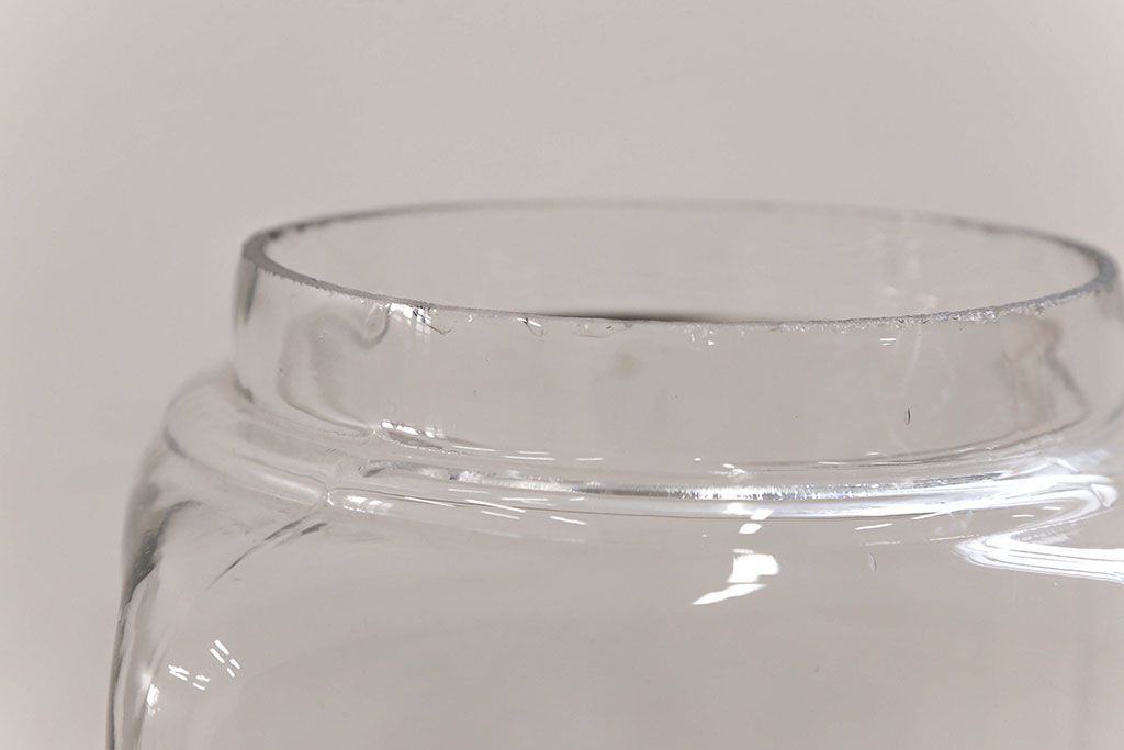 アンティーク雑貨　アンティーク 古い駄菓子屋のレトロなガラス瓶3個セット(ガラスビン)