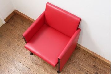 中古 イタリア 高級 モダン家具 メリタリア(MERITALIA)アームチェア(2)(椅子、イス)