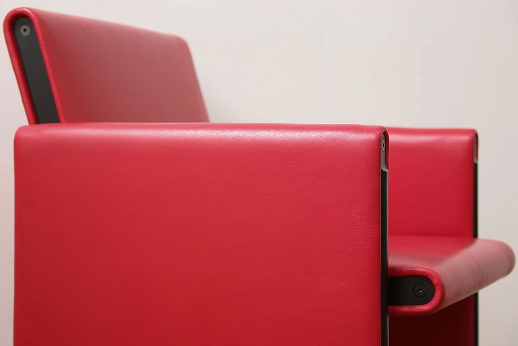 中古 イタリア 高級 モダン家具 メリタリア(MERITALIA)アームチェア(2)(椅子、イス)