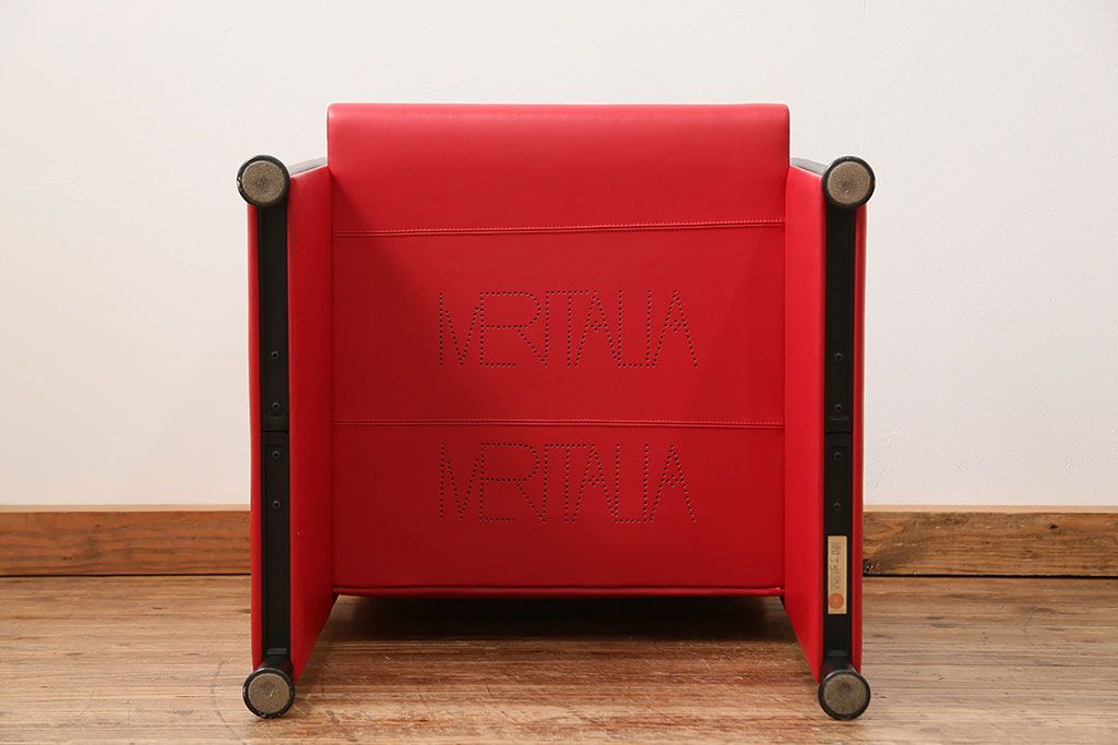 中古 イタリア 高級 モダン家具 メリタリア(MERITALIA)アームチェア(2)(椅子、イス)