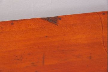 古民具・骨董 美品　金具の立派な観音開き時代箪笥(帳場箪笥、たんす)