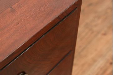 アンティーク家具　古民具・骨董 前面欅材の杢目の素晴らしい時代箪笥ローチェスト(1)(ローボード)