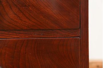 アンティーク家具　古民具・骨董 前面欅材の杢目の素晴らしい時代箪笥ローチェスト(1)(ローボード)