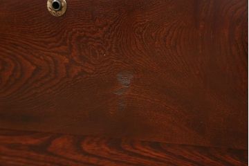 アンティーク家具　古民具・骨董 前面欅材の杢目の素晴らしい時代箪笥ローチェスト(1)(ローボード)