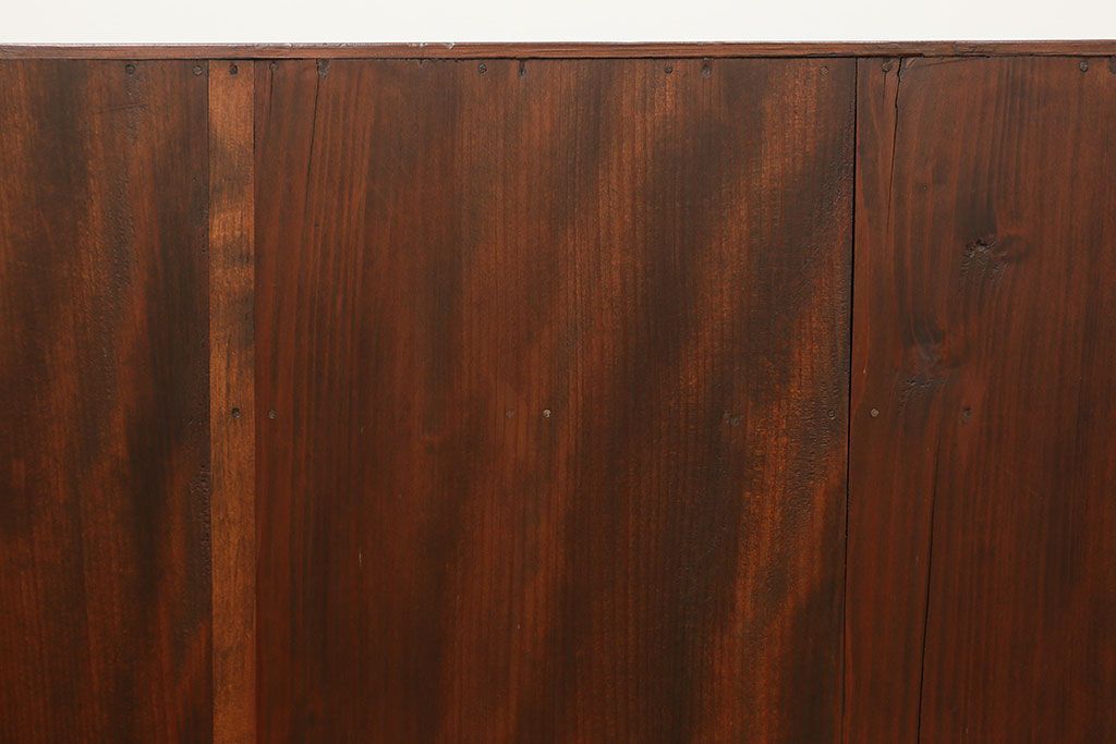 アンティーク家具　古民具・骨董 前面欅材の杢目の素晴らしい時代箪笥ローチェスト(1)(ローボード)