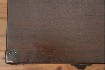 アンティーク雑貨　アンティーク 古い木のシンプルなトランク(収納箱)