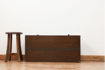 アンティーク雑貨　アンティーク 古い木のシンプルなトランク(収納箱)