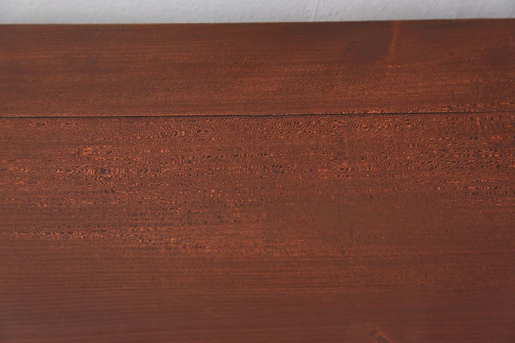アンティーク家具　古民具・骨董 前面欅材の杢目の素晴らしい時代箪笥ローチェスト(2)(ローボード)